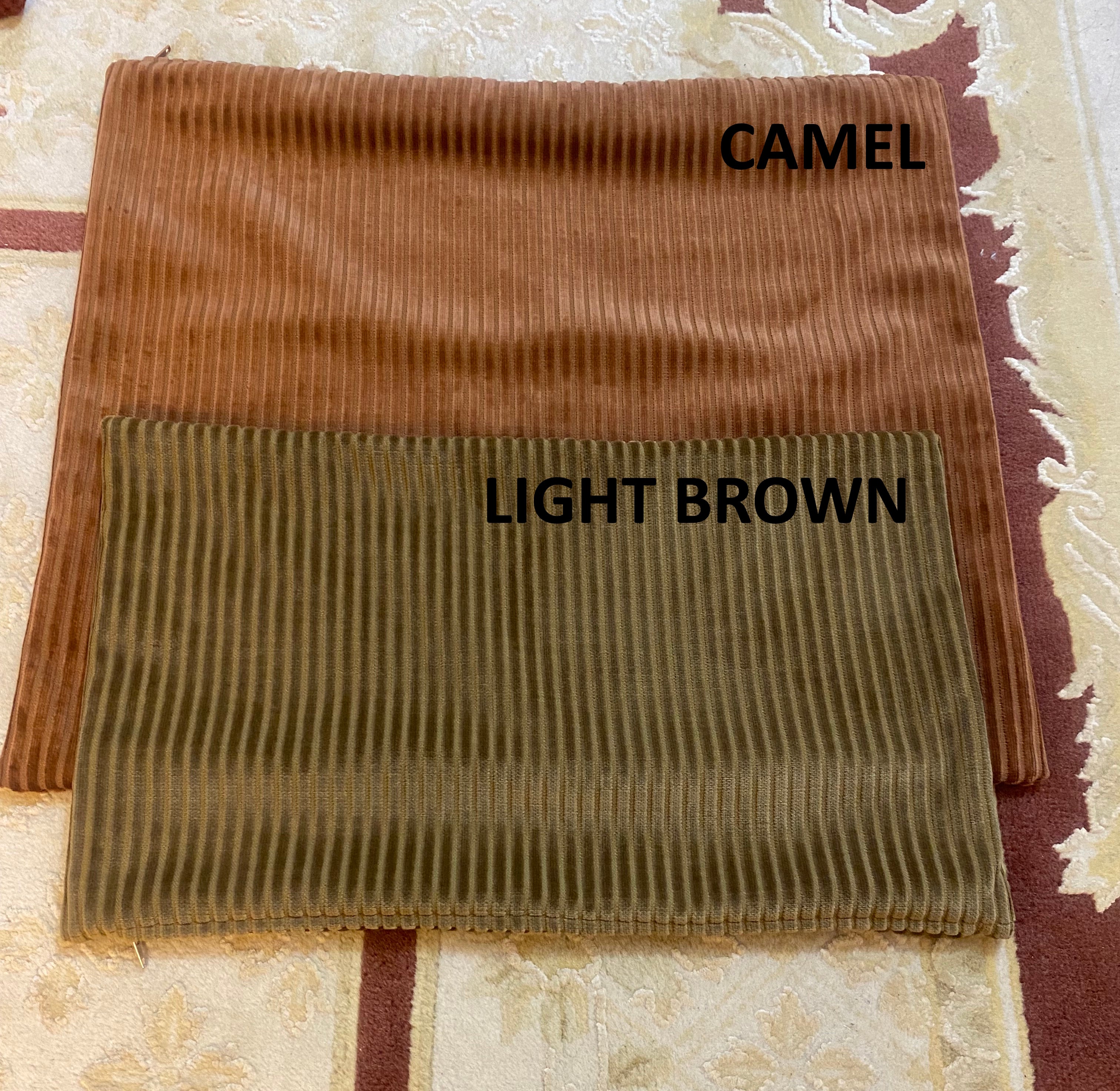 Corduroy Fabric Flat Cushion Cover