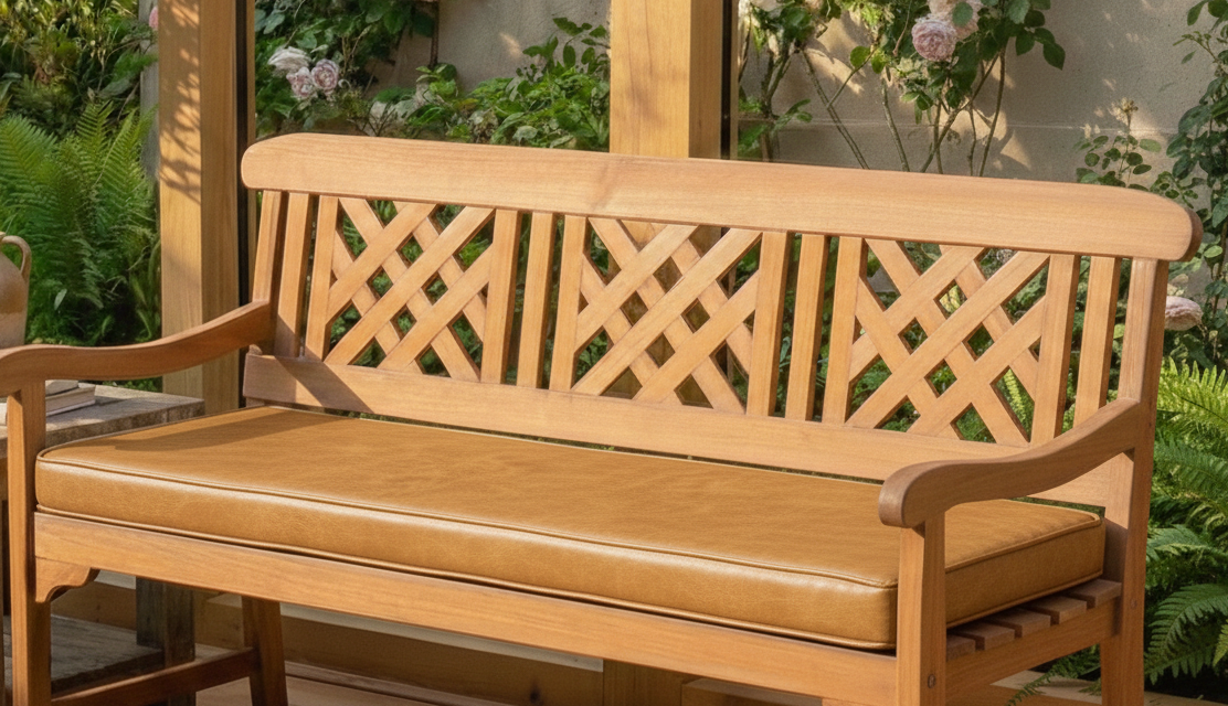 Faux Leather Flat Cushion Cover