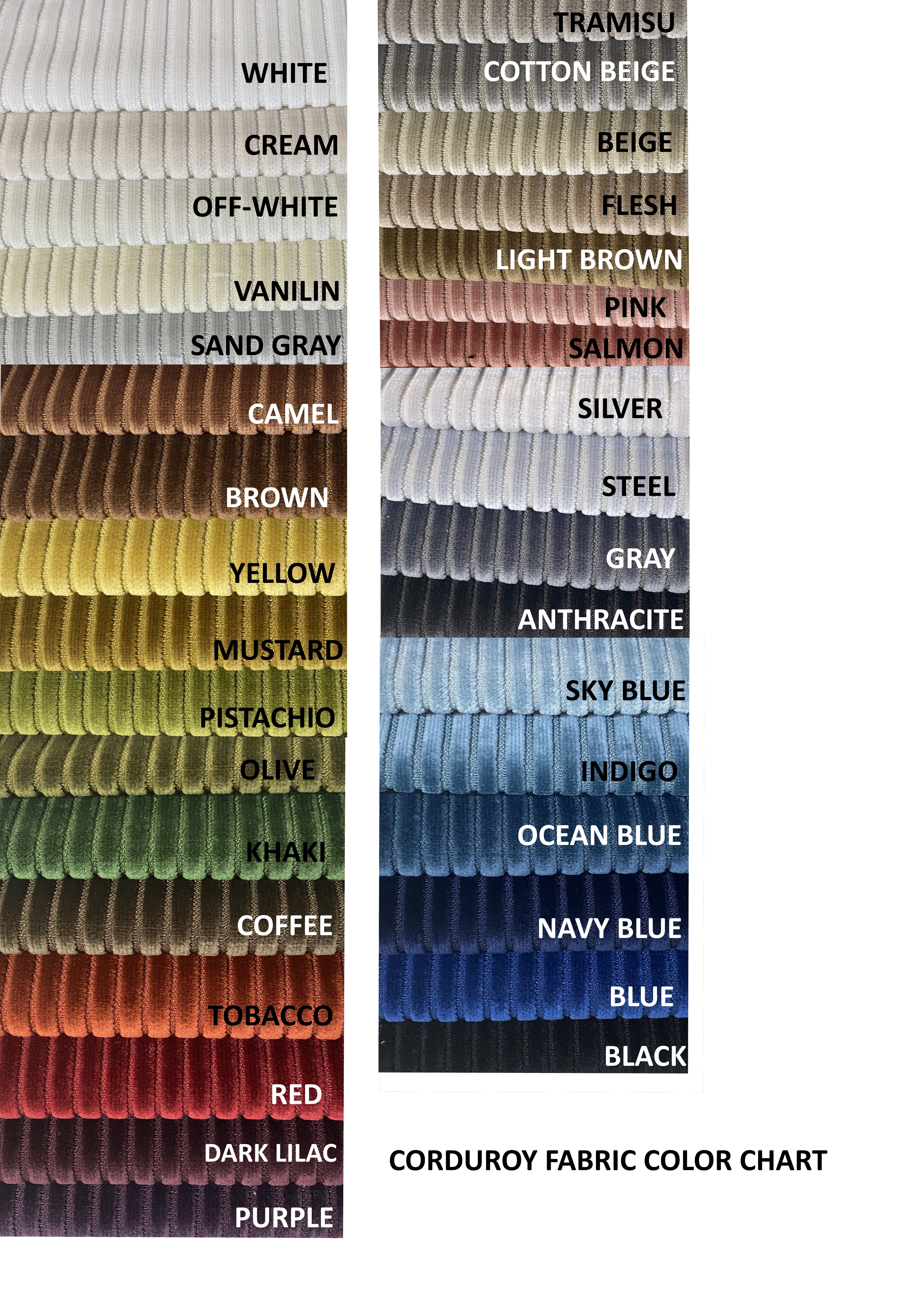 Corduroy Fabric Flat Cushion Cover