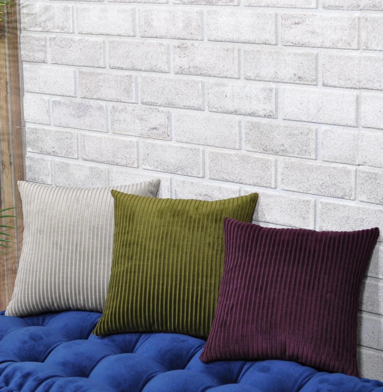 Corduroy Fabric Throw Pillows