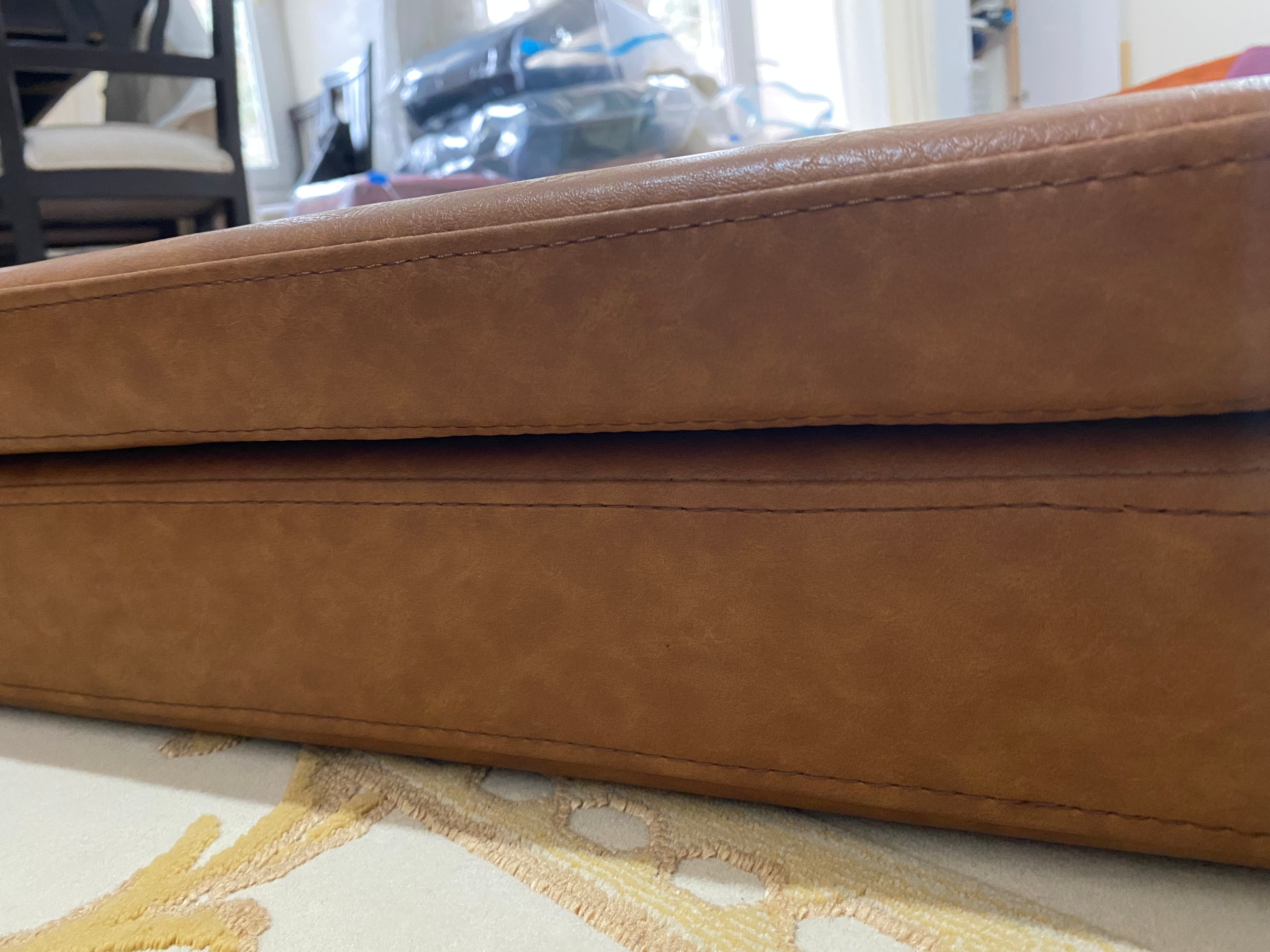 Faux Leather Flat Cushions