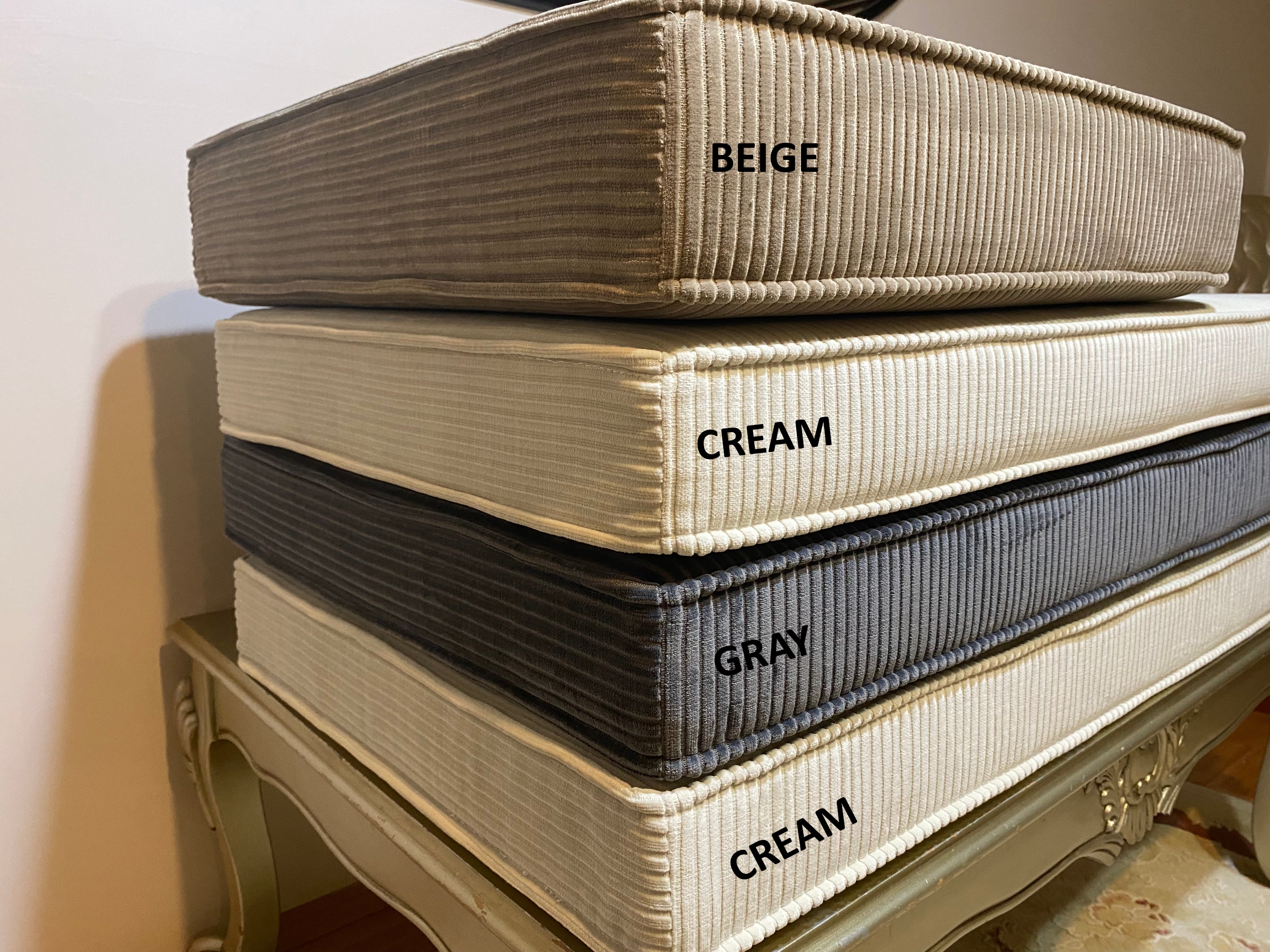 Corduroy Fabric Flat Cushions