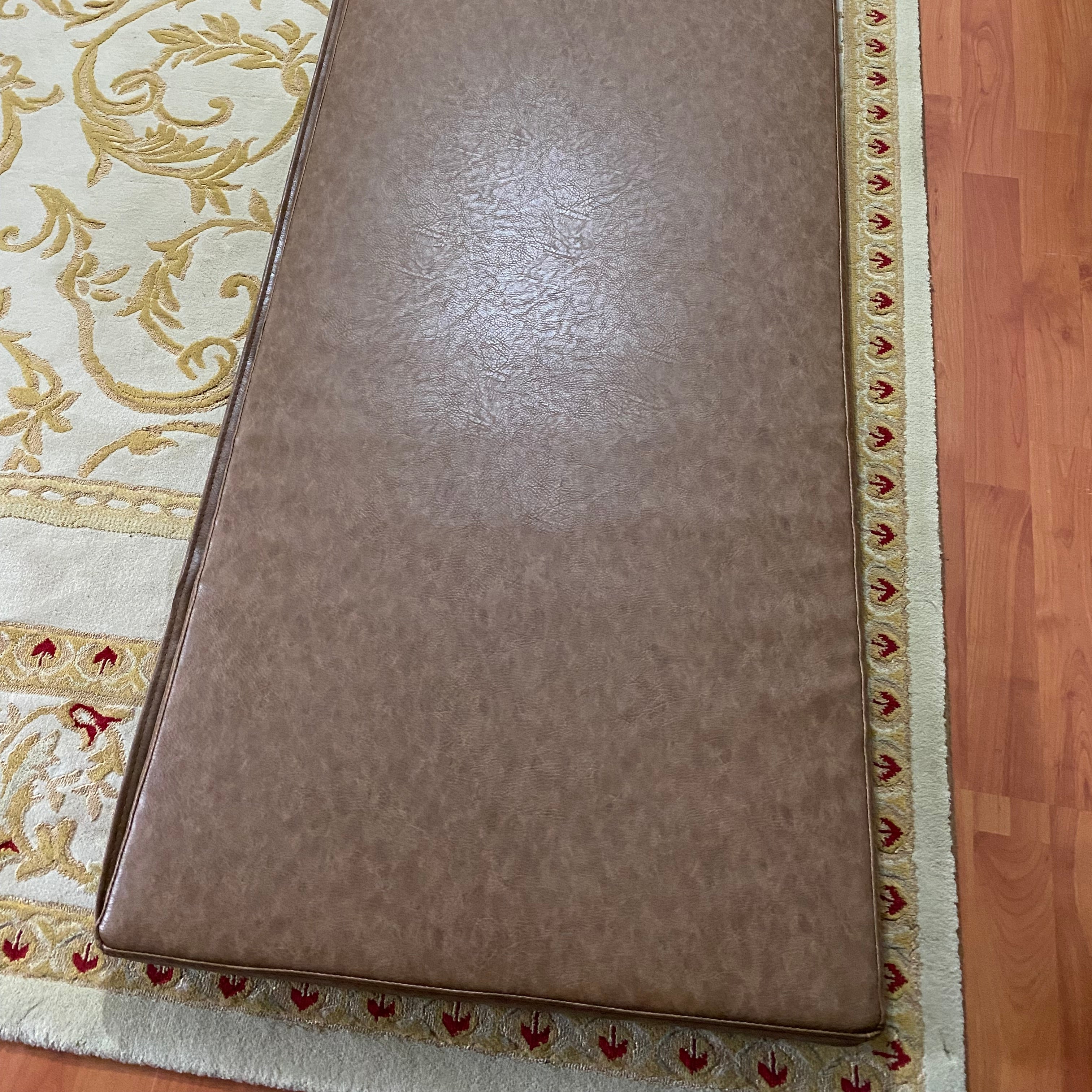 Faux Leather Flat Cushion Cover