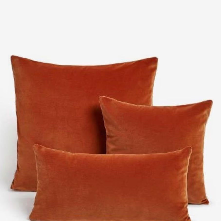 Velvet Fabric Throw Pillow Covers